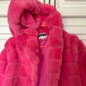 Apparis Big Girls GOLDY KIDS COAT hot pink size 14